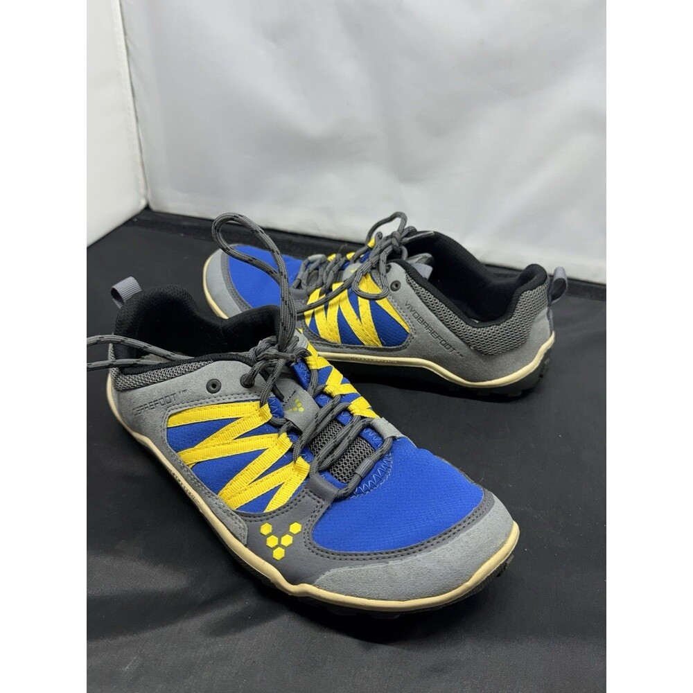 Vivobarefoot Men’s US 9 EU 42 Barefoot Neo Trail Hiking Walking Shoes Blue Gray